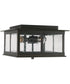 Barrett 3-Light Outdoor Flush Rain or Shine - Oiled Bronze