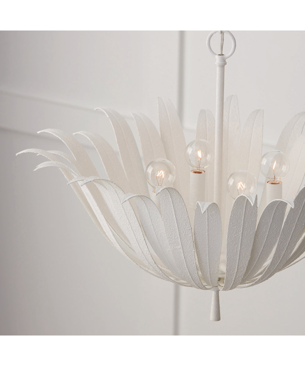 Eden 4-Light Pendant Textured White