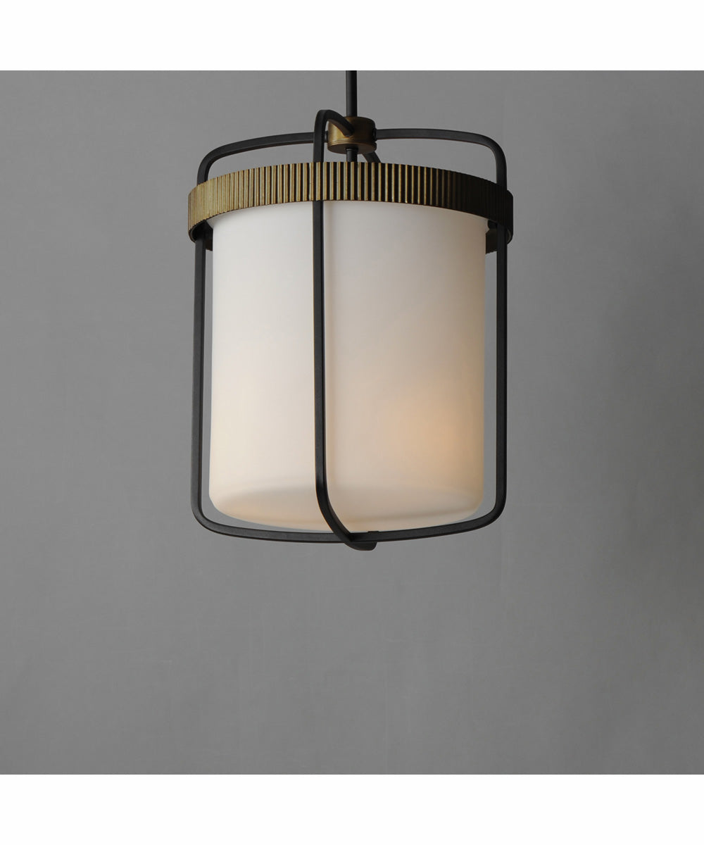 Ruffles 3-Light Pendant Black / Antique Brass