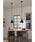 Hinton 1-Light Vintage Style Hanging Pendant Light Matte Black