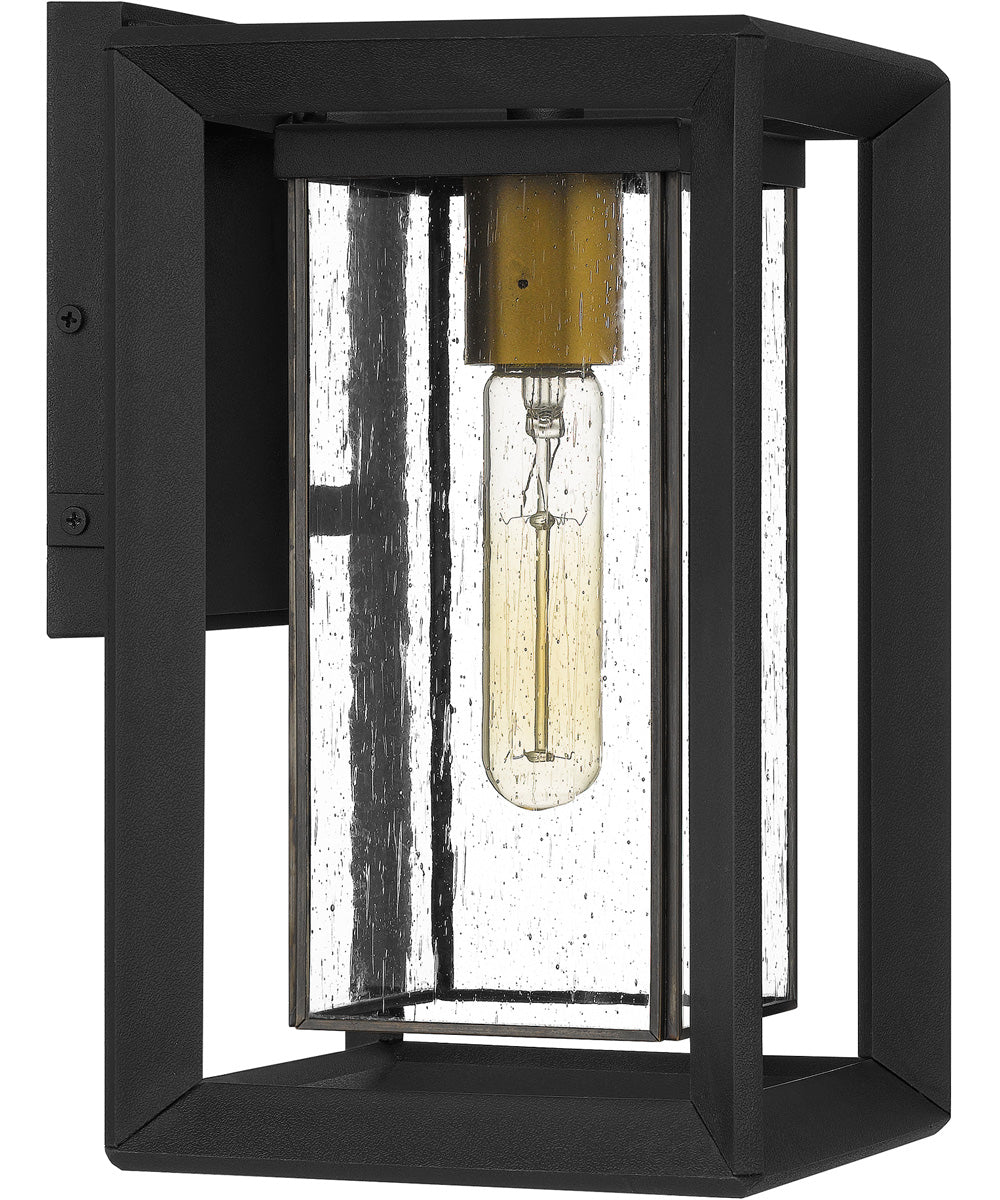 Infinger Medium 1-light Outdoor Wall Light  Coastal Armour Earth Black