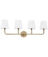 Dawson 4-Light Vanity In Aged Brass