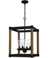 Rylan 4-light Pendant Matte Black