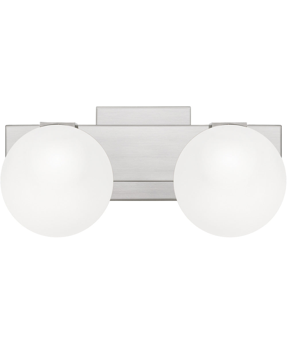 Clements Medium 2-light Bath Light Brushed Nickel
