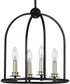 Seneca 4-Light Farmhouse Pendant Light Matte Black