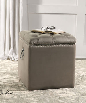 19"H Talullah Tufted Storage Ottoman