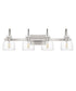 Atmore Extra Large 4-light Bath Light Brushed Nickel