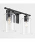 Tribute 2-light Bath Vanity Light Matte Black