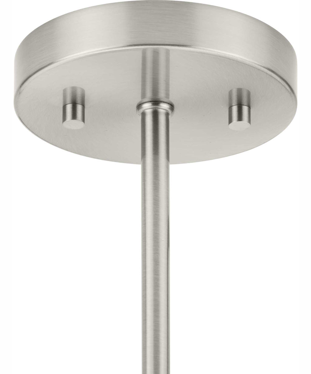 Atwell 3-Light Mid-Century Modern Semi-Flush Mount Brushed Nickel