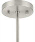 Atwell 3-Light Mid-Century Modern Semi-Flush Mount Brushed Nickel
