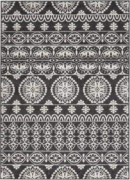 5'x'7' Jicarilla Medium Rug Black/White