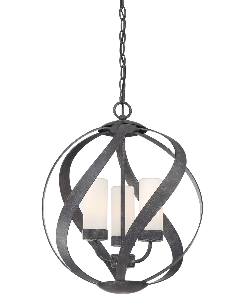 Blacksmith 3-light Pendant Old Black Finish