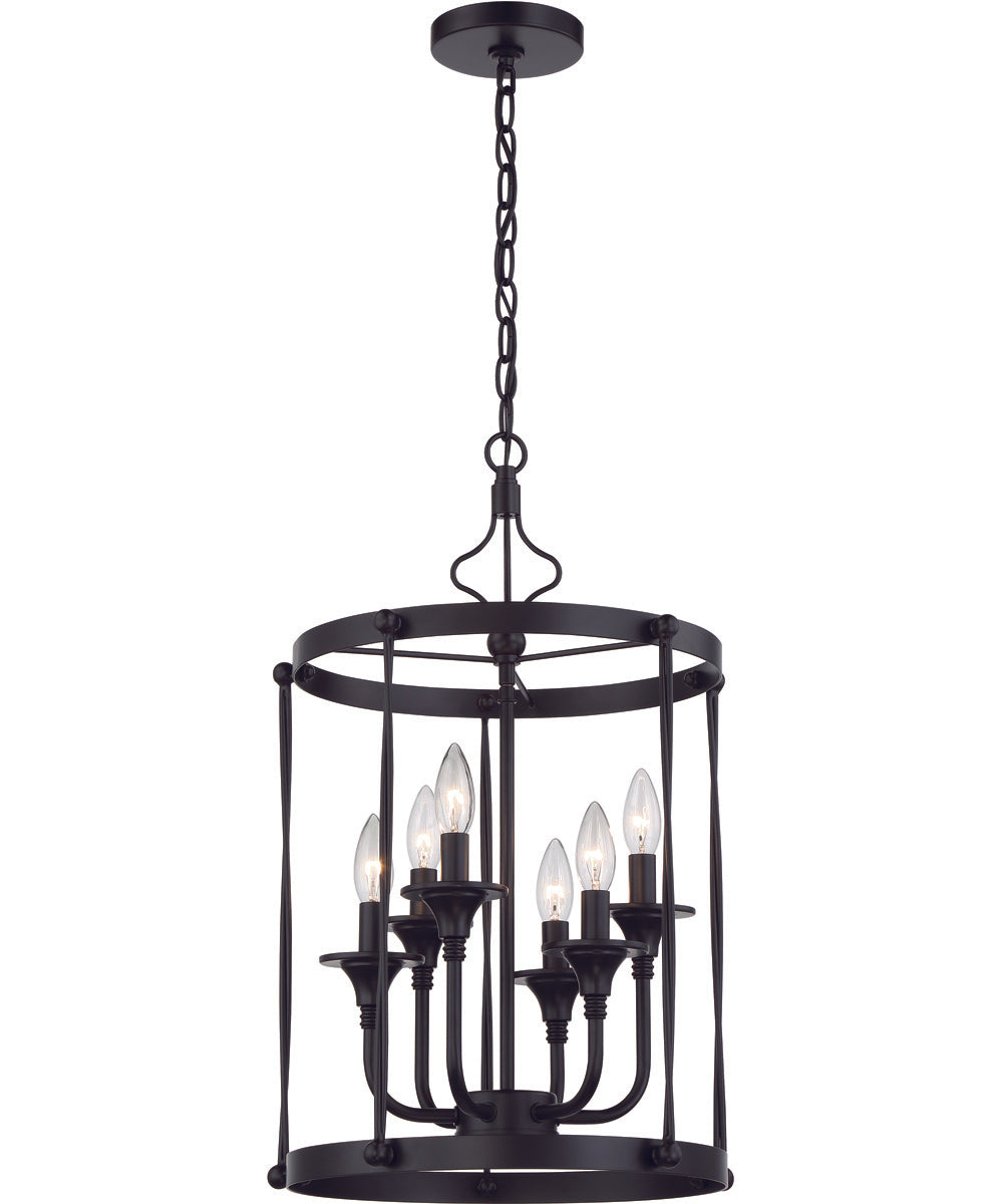 Jolenne 6-Light Foyer Flat Black
