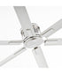 120" Zeus Patio Ceiling Fan Satin Nickel