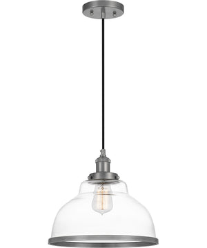 Leo Small 1-light Mini Pendant Antique Nickel