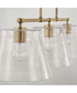 Baker 3-Light Island Aged Brass
