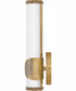 Femi LED-Light Small LED Vanity in Lacquered Brass