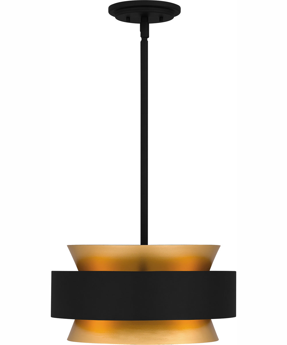 Quoizel Pendant Large 3-light Pendant Earth Black