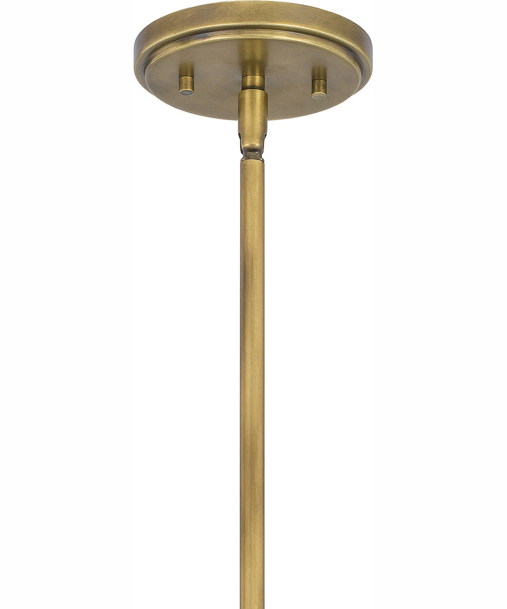 Stella Small 1-light Mini Pendant Weathered Brass