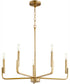 Tempo 6-light Chandelier Aged Brass