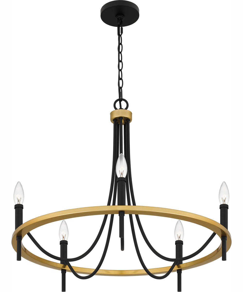 Legare 5-light Chandelier Matte Black