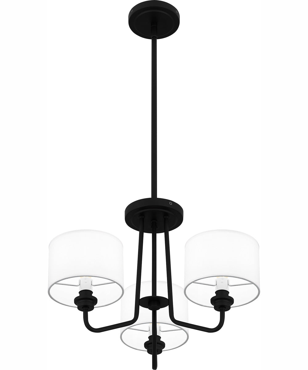 Quoizel Pendant Large 3-light Pendant Matte Black