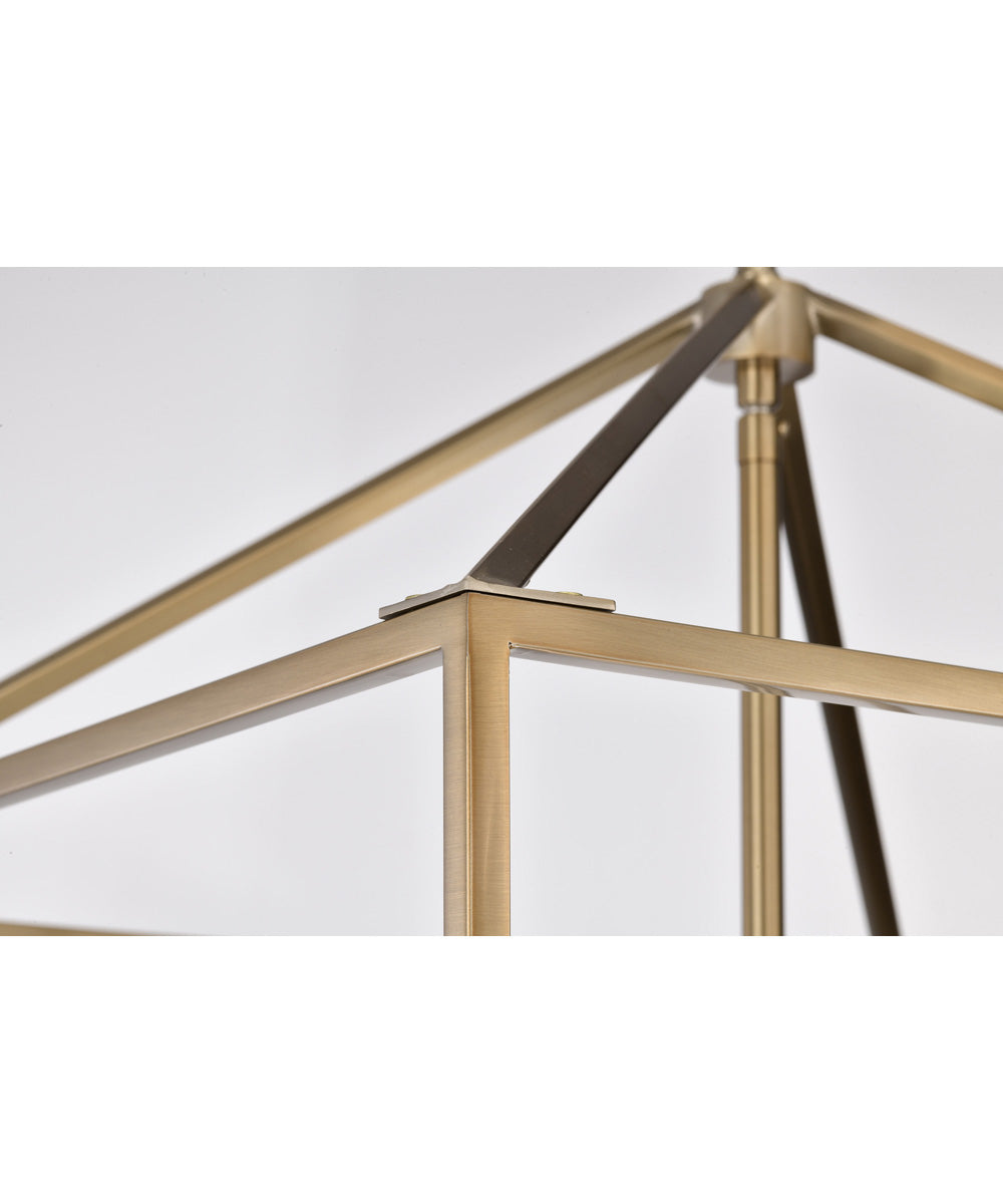 Emma 4-Light Pendant Burnished Brass