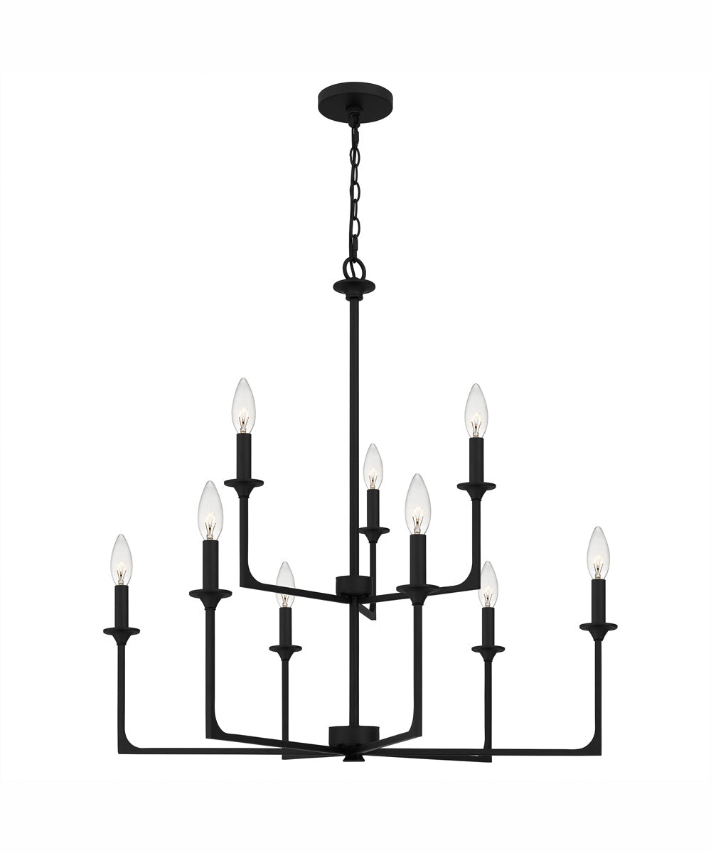 Prescott 9-light Chandelier Matte Black
