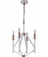 The Reserve 4-Light Foyer Matte White / Satin Brass