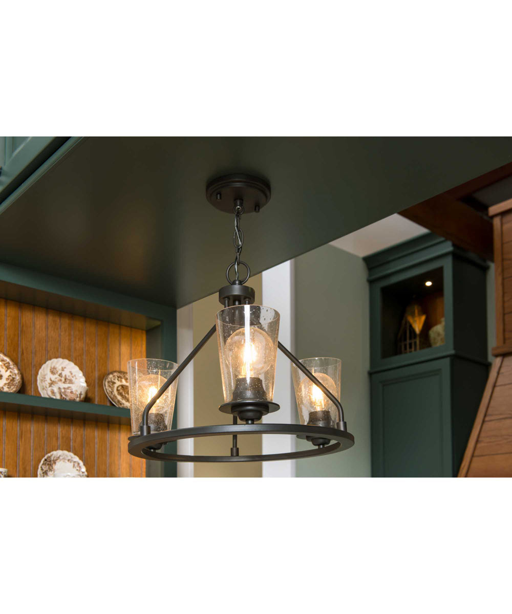 Debut 3-Light Semi-Flush Convertible Graphite