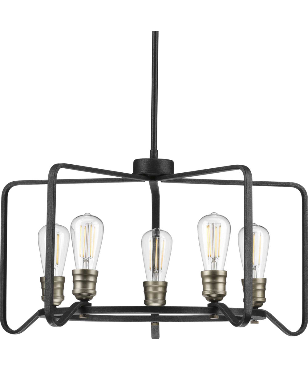 Foster 5-Light Farmhouse Chandelier Light Gilded Iron
