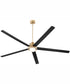 80" Revel Ceiling Fan Aged Brass