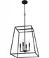 Prescott Large 4-light Pendant Matte Black