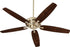 56"W Apex Ceiling Fan Aged Brass