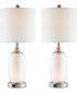 Garton 1-Light 2 Pack-Table Lamp With Nite Brushed Nickel/White Shade