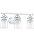 Grant Large 3-light Bath Light Polished Chrome