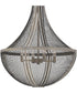 Hallie 4-light Pendant Distressed Grey Wood