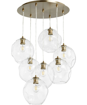 Numen 7-light Pendant Aged Brass