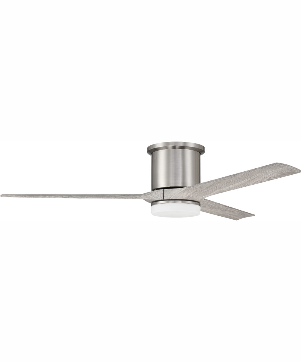 60" Burke 1-Light Ceiling Fan Brushed Polished Nickel