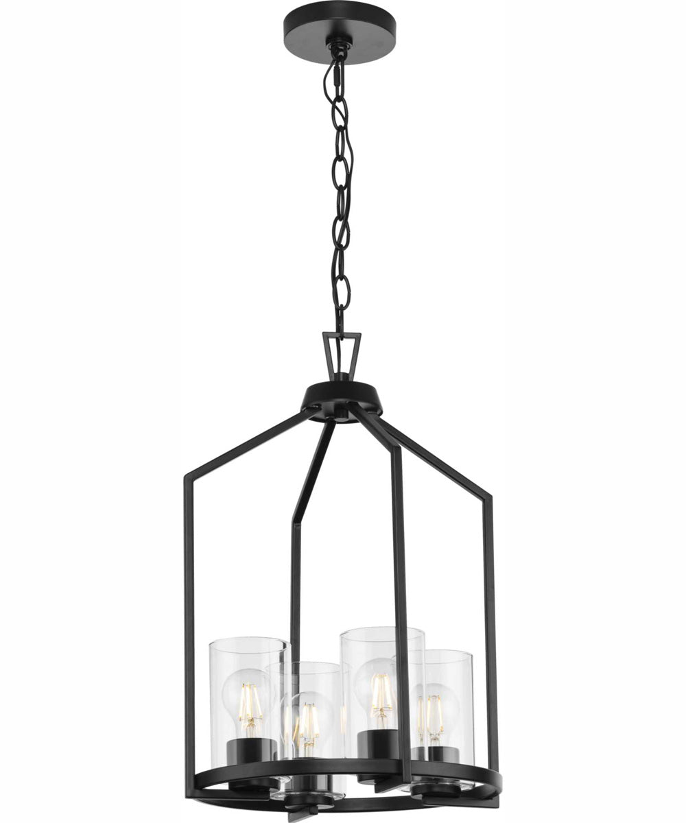 Goodwin 4-Light Modern Farmhouse Hall & Foyer Light Matte Black