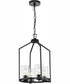 Goodwin 4-Light Modern Farmhouse Hall & Foyer Light Matte Black