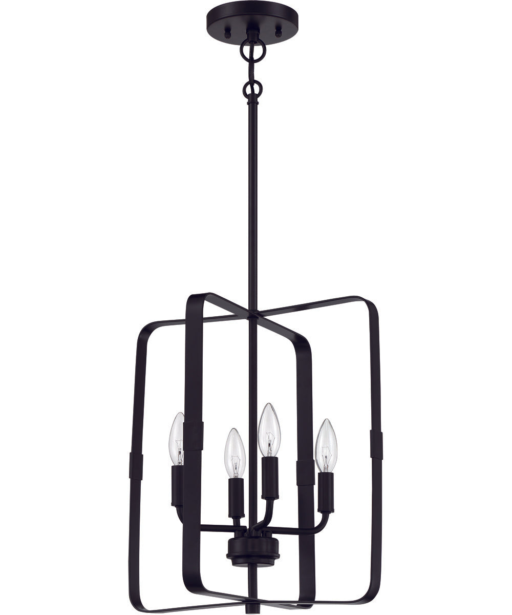 Stowe 4-Light Foyer Flat Black