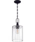 Dardyn 1-Light Mini Pendant Flat Black