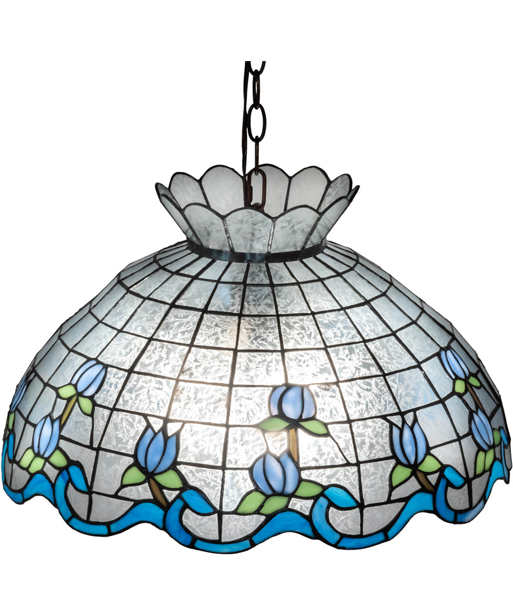 20" Wide Roseborder Pendant