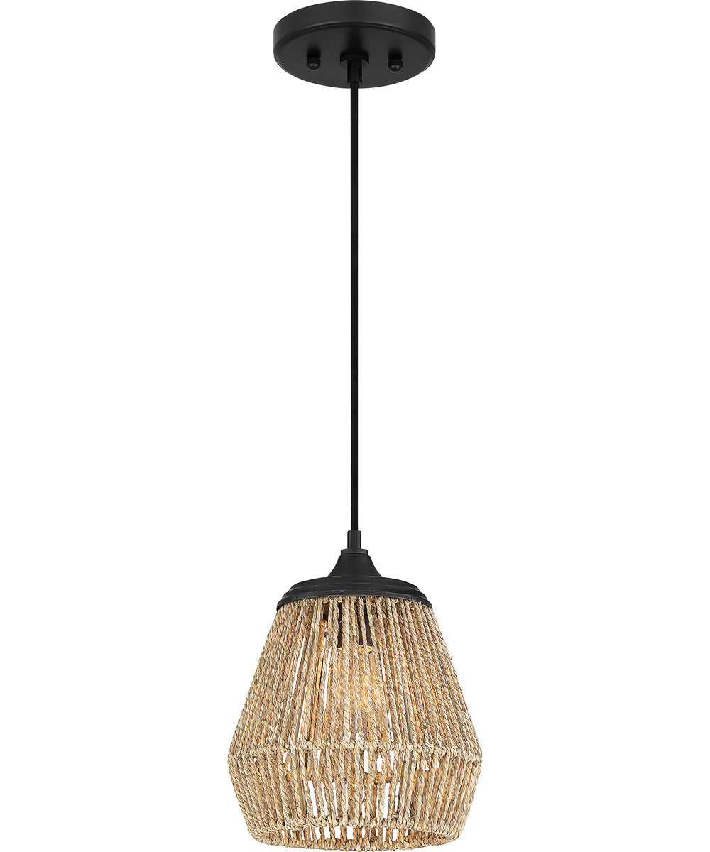Romain Small 1-light Mini Pendant Earth Black
