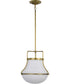 Valdora 1-Light Pendant Natural Brass
