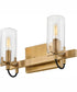 Ryden 2-Light Two Light Vanity in Heritage Brass