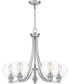 Pruitt 5-light Chandelier Brushed Nickel