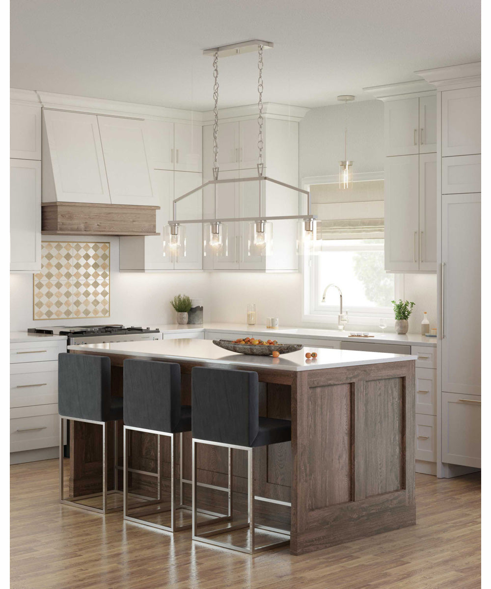 Goodwin 4-Light Modern Farmhouse Island Light Brushed Nickel