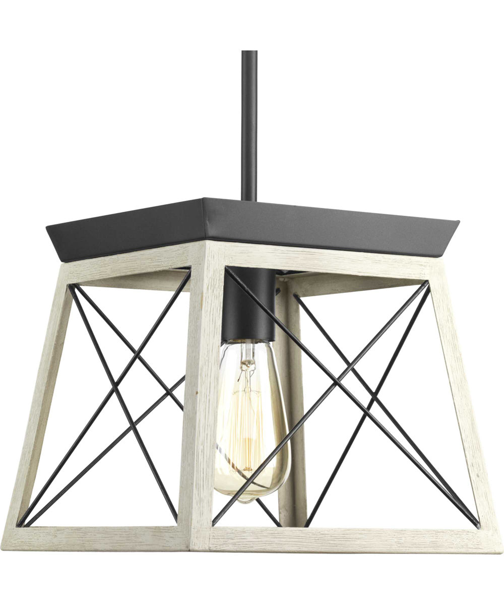 Briarwood 1-Light Coastal Mini-Pendant Light Graphite
